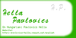 hella pavlovics business card